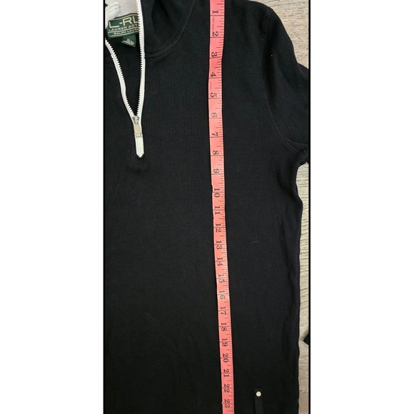 Ralph Lauren Women's Black Sport XL Knit Top - Picture 4 of 8